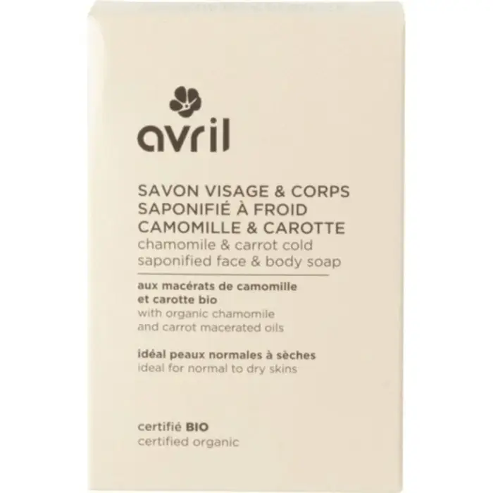 Avril Camomilla & Carota Viso & Corpo 100 g - Saponetta