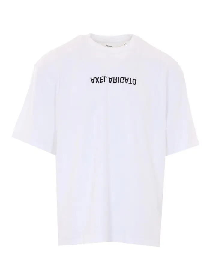 Axel Arigato T-shirt lavata distorta Bianco