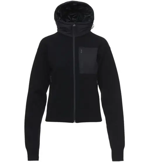 Aztech Mountain Matterhorn Insulated Hoody - felpa in pile - donna Black