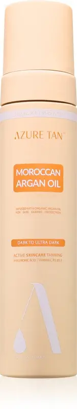 Azure tan Maroccan Argan Oil mousse autoabbronzante colore Dark To Ultra Dark 200 ml