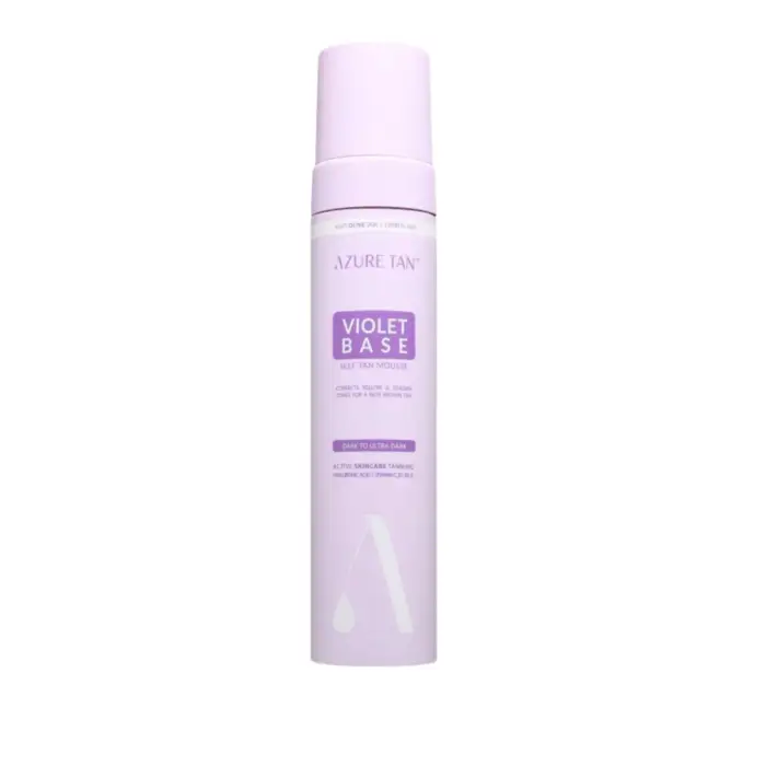 Azure tan Violet Base mousse autoabbronzante per il corpo colore Medium to Ultra Dark 200 ml