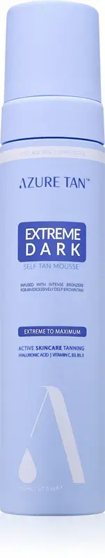 Azure tan Violet Base mousse autoabbronzante per il corpo colore Extreme Dark 200 ml