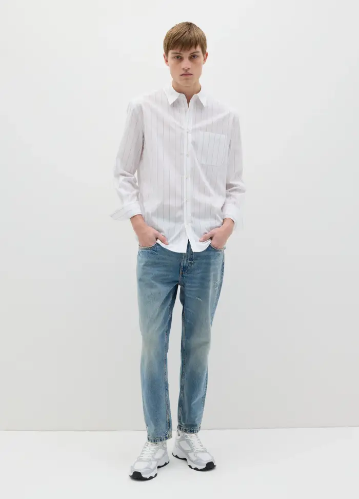 B ANGEL Jeans Slim Fit Cinque Tasche, Uomo, Denim