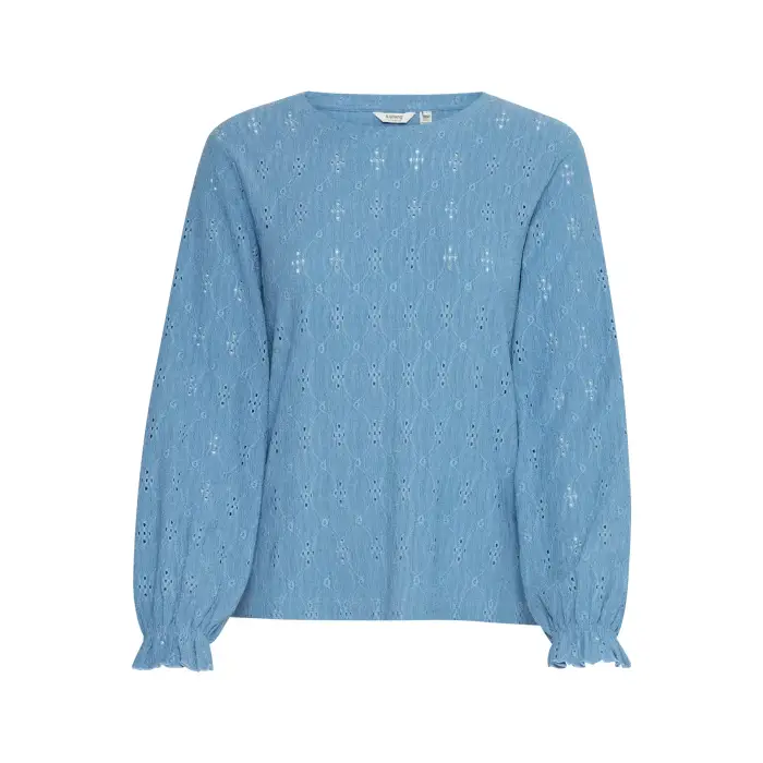Camicetta donna a maniche lunghe b young BYSILVA Bleu