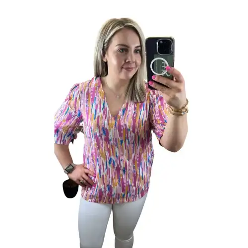 b Young Camicia donna con scollo a V Joella