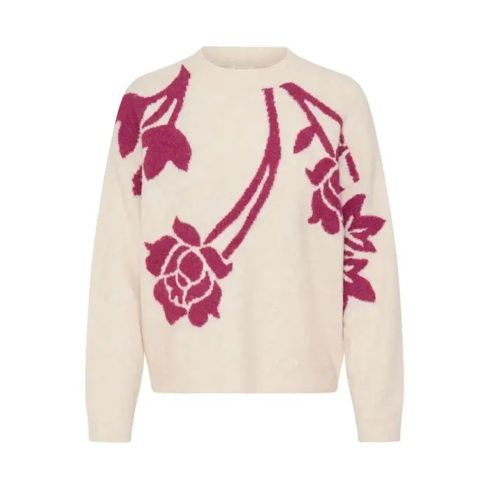 b Young Maglione da donna BYOmea Jumper 4 Blanc
