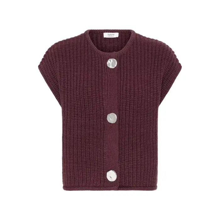 b Young Maglione senza maniche da donna Norma Marron