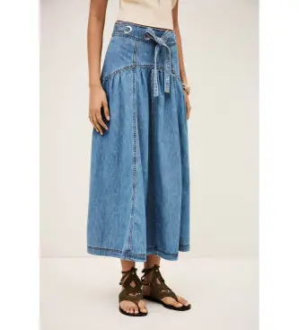 BA&SH per donna 1E26LONI Gonna in denim blu Lonia, Casual, Cotone