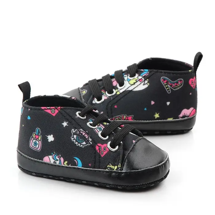 Baby shoes Scarpe da bambino con corona di unicorno giraffa Scarpe da ginnastica con fondo morbido Scarpe da neonato antiscivolo Scarpe da