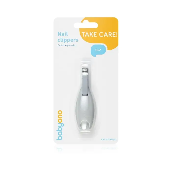 Babyono Take Care Pinzette Per Unghie Per Bambini Grigio 1 Pz