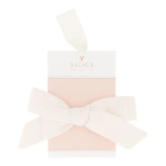 Bachca Fermaglio coccodrillo nodo ecru