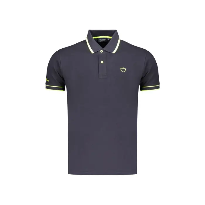 Baci&Abbracci Polo Maniche Corte Uomo Blu Ricamo