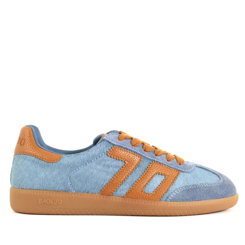 BACK 70 Sneaker Cloud Blu, Cuoio