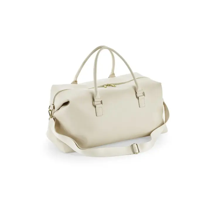 Bag Base Borsa da viaggio in similpelle di poliuretano Blanc