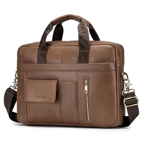 BAGZY 14 Pollici 24 Ore Uomo Ventiquattrore Borsa Business Uomo Borsa Porta PC Uomo Borsa Lavoro Uomo Porta Laptop