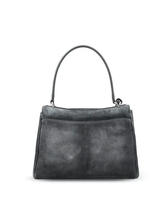 Borsa realizzata in pelle GRIGIO