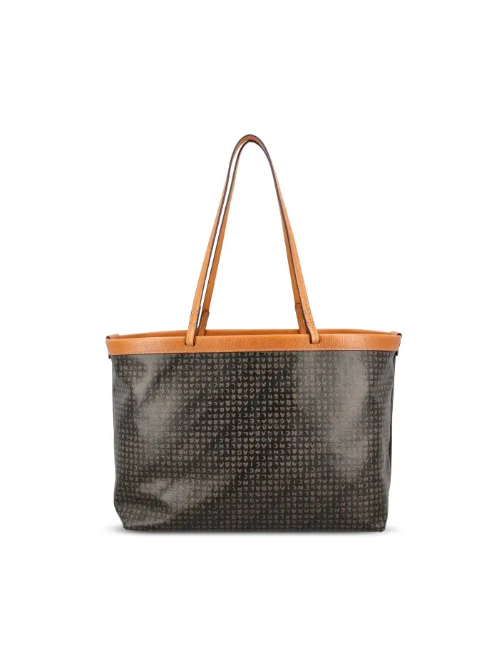 Borsa Tote Select Media in tela di cotone NERO