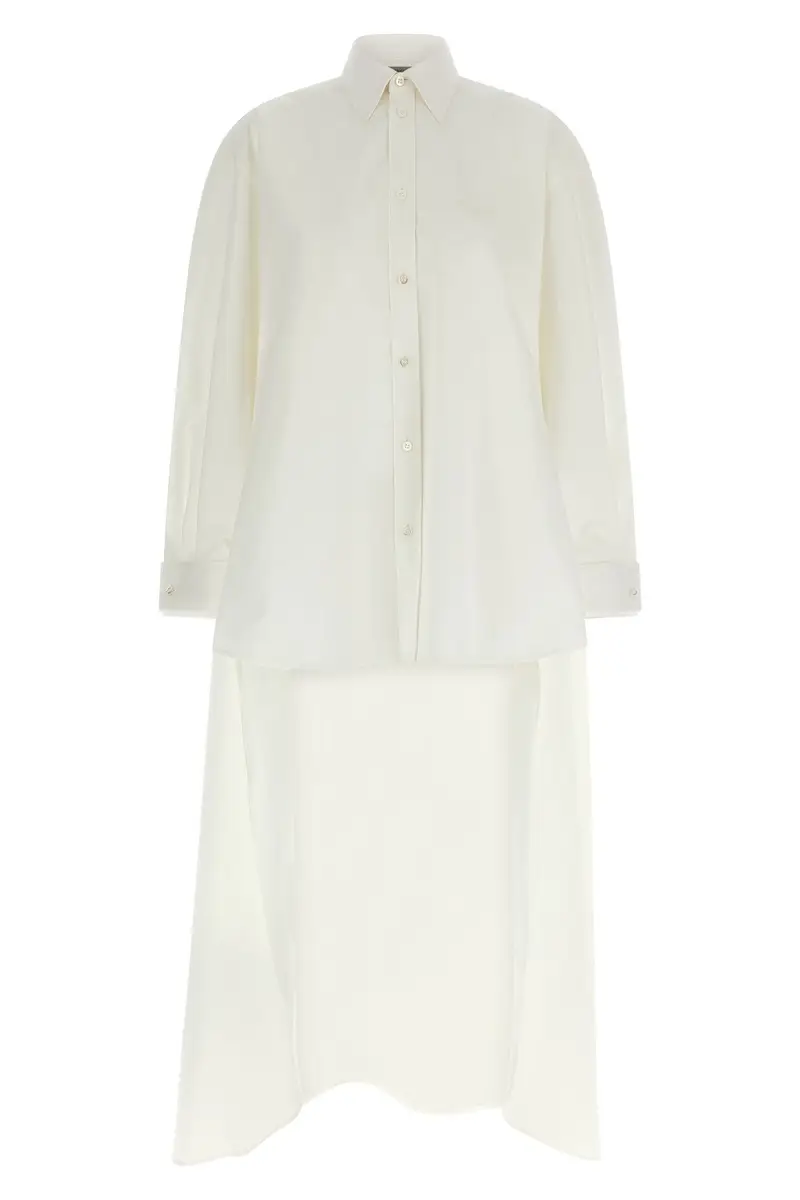 BALENCIAGA Camicia Con Strascico Bianco