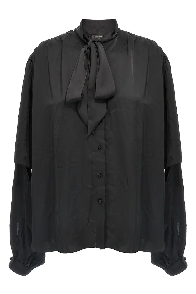 BALENCIAGA Camicia Double Sleeve Nero
