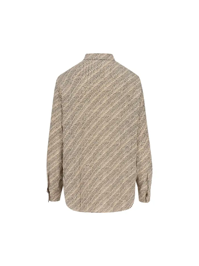 Camicia realizzata in seta BEIGE