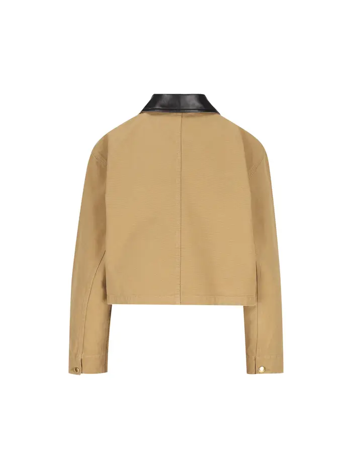 Giacca realizzata in poliammide BEIGE