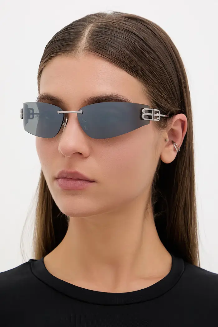 Balenciaga occhiali da sole da donna Argento