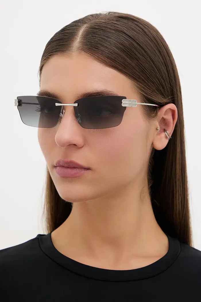 Balenciaga occhiali da sole da donna Argento