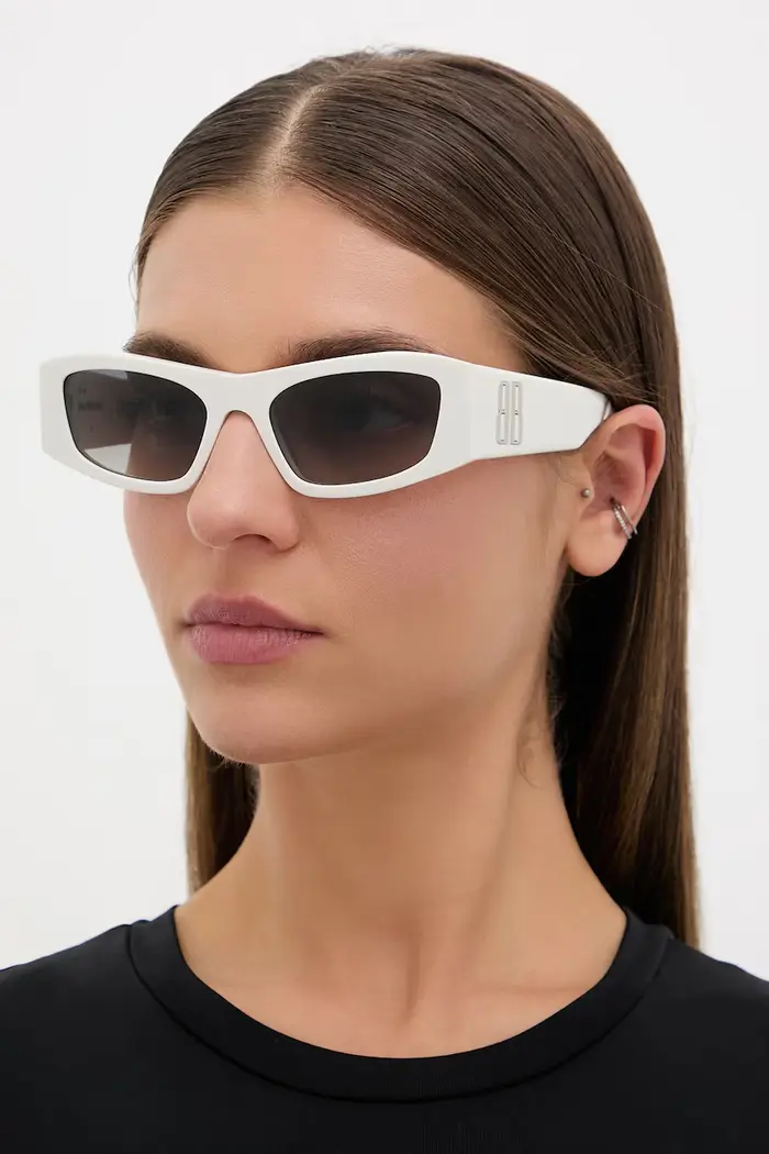 Balenciaga occhiali da sole da donna Bianco