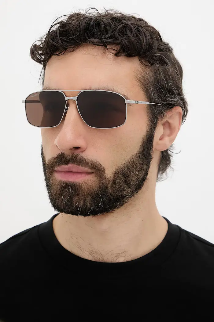 Balenciaga occhiali da sole da uomo Argento