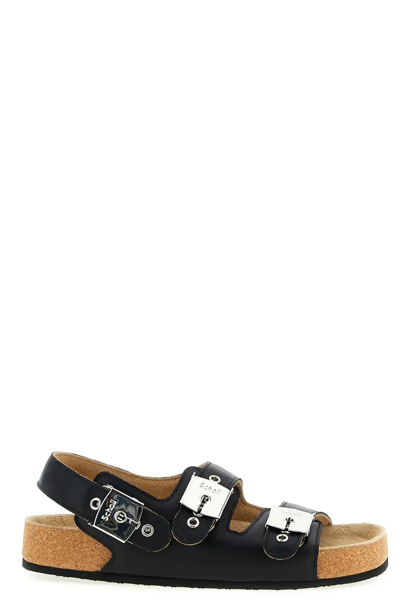 BALENCIAGA Sandalo X Scholl Nero