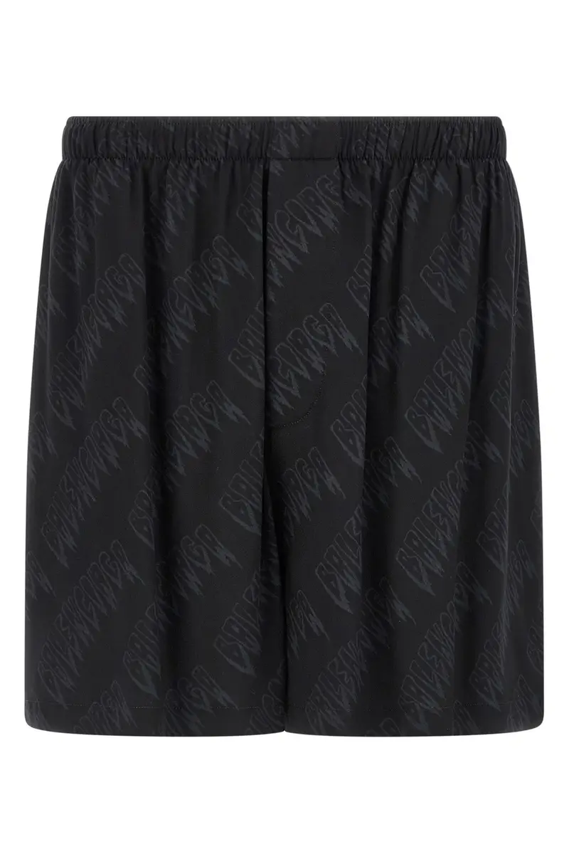 BALENCIAGA Short Logo Nero