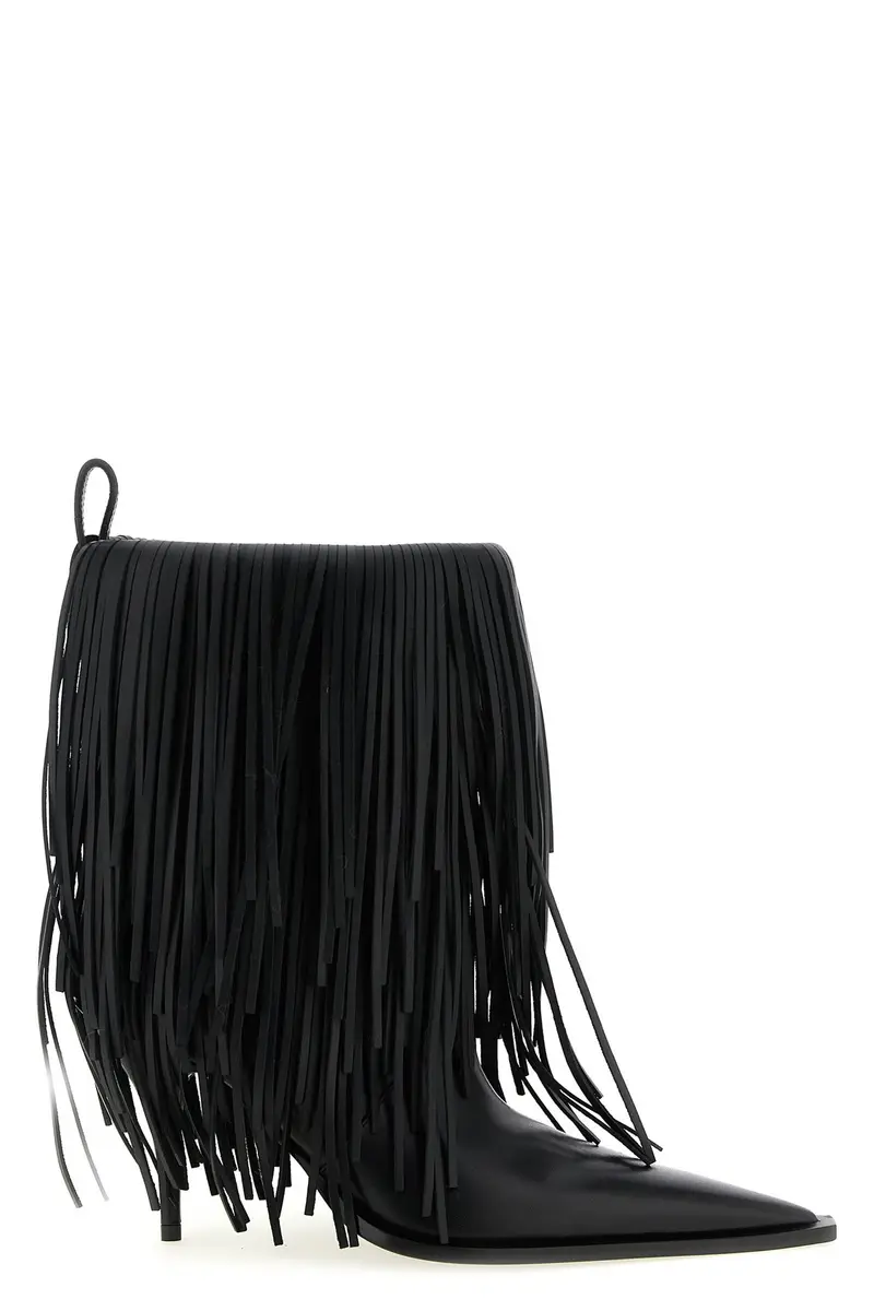 BALENCIAGA Stivaletto Avenue Fringe Nero
