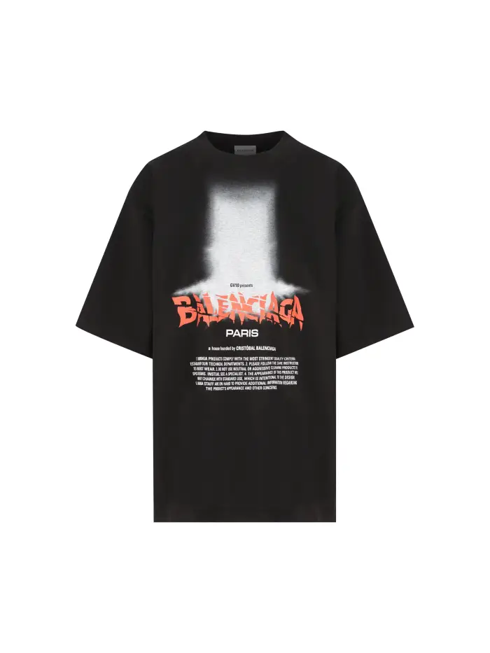 T-Shirt realizzata in cotone NERO