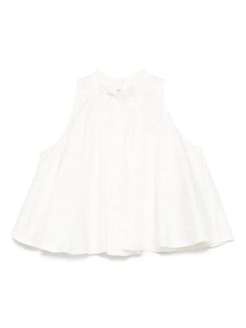 BALMAIN KIDS Abito avorio logo monogram all-over