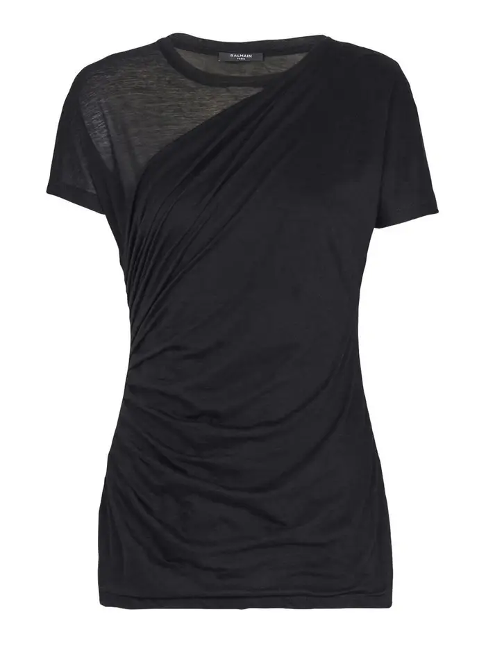 Balmain T-shirt in cotone Nero