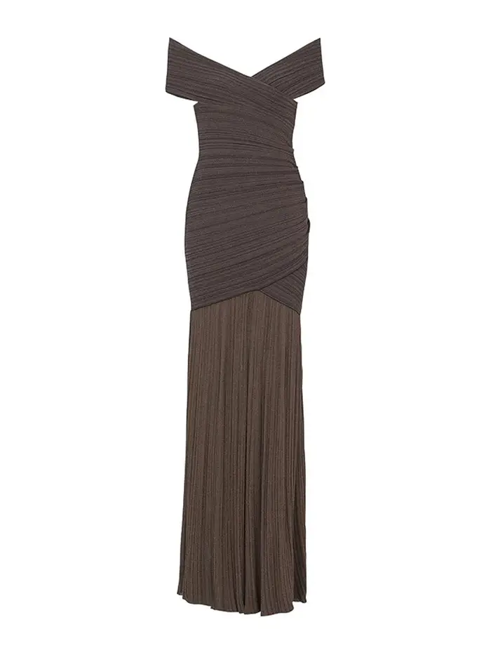 Balmain Vestito Marrone