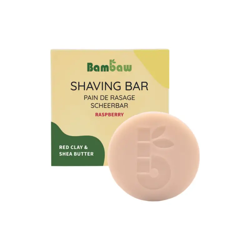 Bambaw Sapone per la Rasatura, Lampone (80 g)