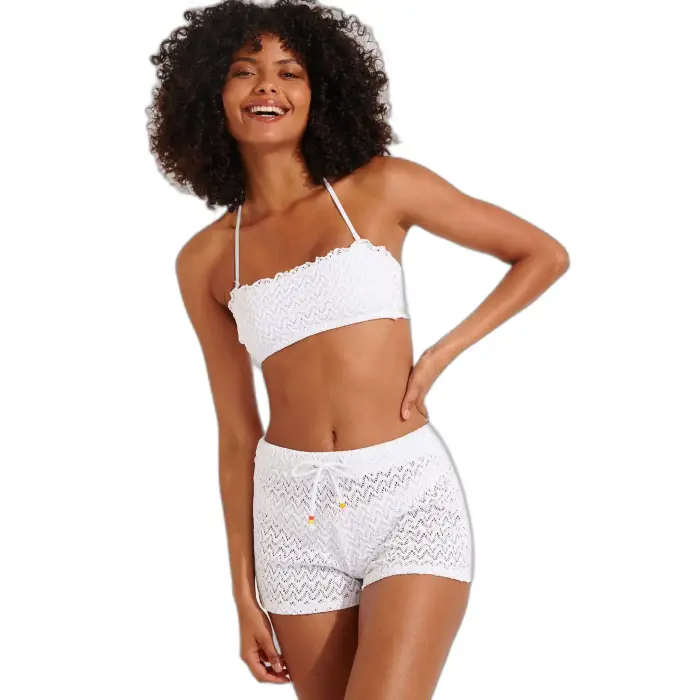 banana moon Custome da bagno uomo da donna Rasbay Meshwork Blanc