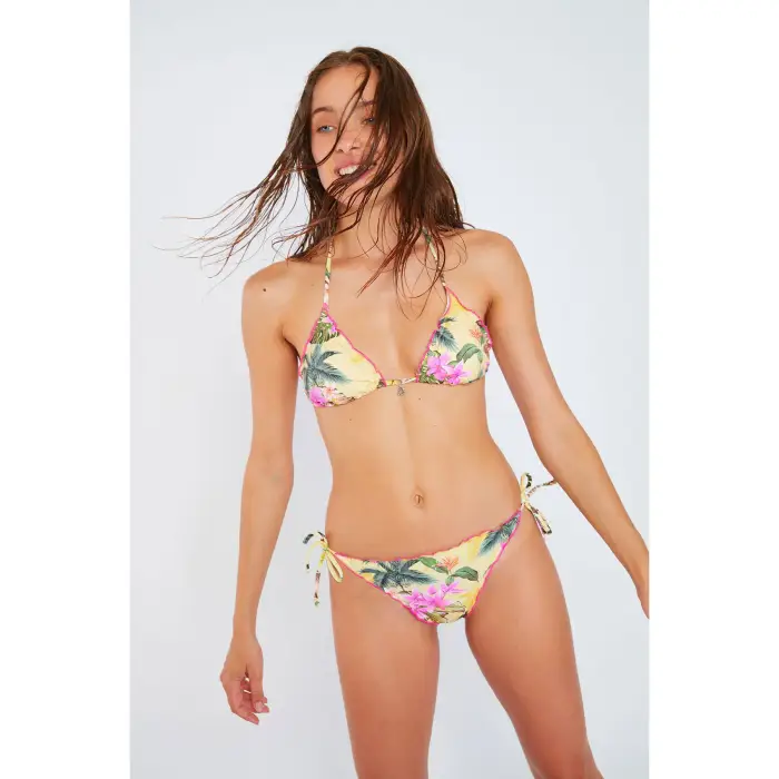 Top costume da bagno donna Banana Moon Ciro Limetropic Jaune
