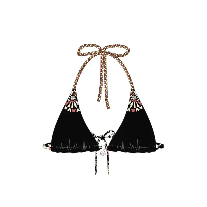 Top costume da bagno donna Banana Moon Crico Tomales Noir