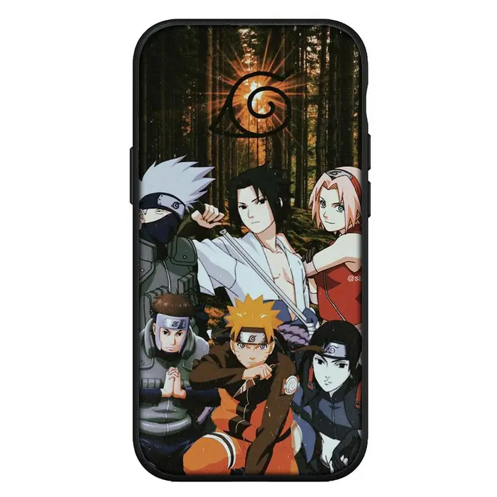 Bandai Cover per iPhone 16 15 14 Xiaomi Redmi Note 13 12 11 Pro Max 8 9 XR Samsung Galaxy S24 S23 OPPO Huawei Cartoon Naruto Itachi Uchiha