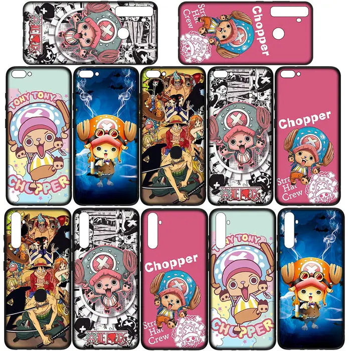 Cover per iPhone 16 15 14 Xiaomi Redmi Note 13 12 11 Pro Max X 10 8 9 XR Samsung Galaxy S24 S23 9C OPPO Huawei One Piece Luffy Tony Chopper Custodia per telefono for Redmi 12