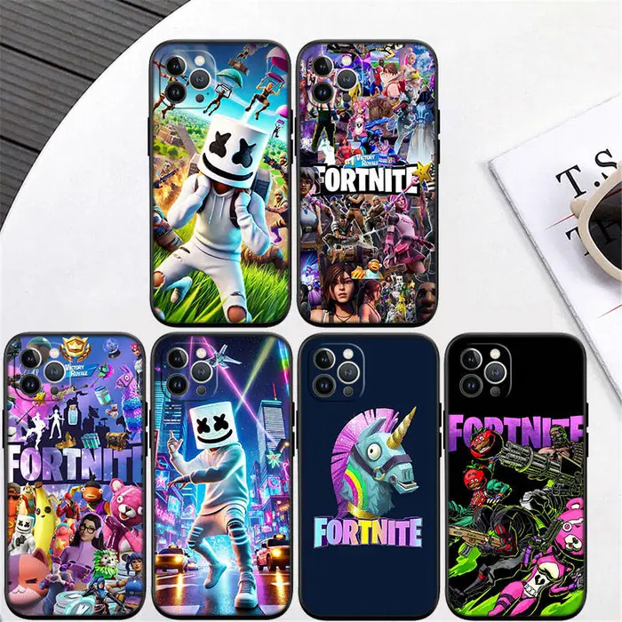Custodia per telefono ED20 F-Fortnites per iPhone 6 6s 7 8 11 12 13 14 15 XS Pro Max XR X SE Samsung S20 S21 S22 S23 S24 FE Ultra Plus Lite S21S A55 Samsung S20