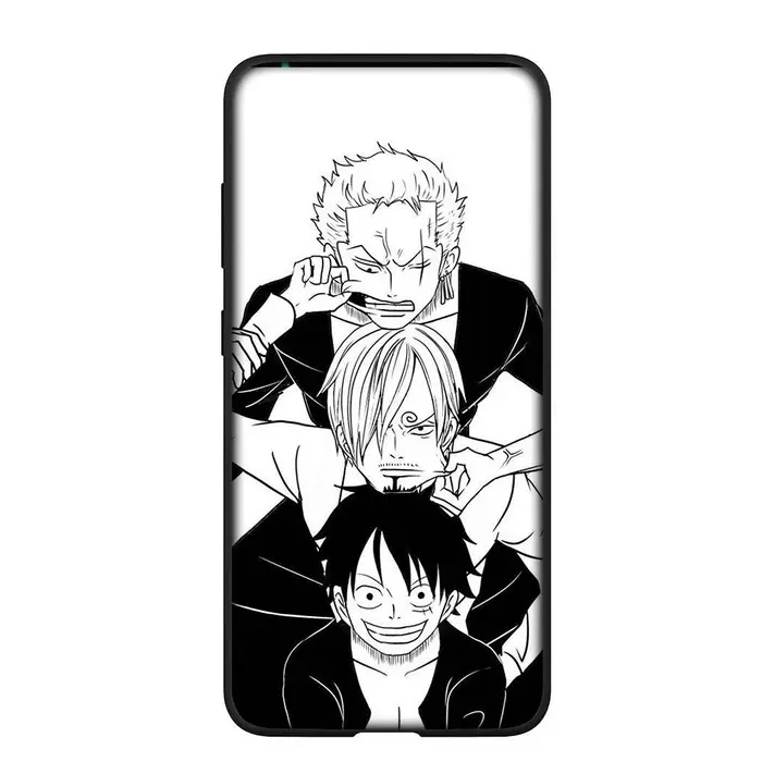 Custodia per telefono per Samsung Galaxy S24 S23 iPhone 15 14 Xiaomi Redmi Note 13 12 11 8 10 9 Pro Max X XR OPPO Huawei Roronoa Zoro Anime Luffy One Piece Cover for iPhone 15 Pro Max
