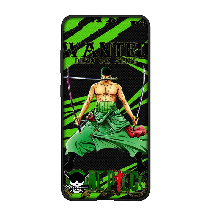 Custodia per telefono per Samsung Galaxy S24 S23 iPhone 15 14 Xiaomi Redmi Note 13 12 11 8 10 9 Pro Max X XR OPPO Huawei Roronoa Zoro Anime Luffy One Piece Cover for Redmi Note 10S