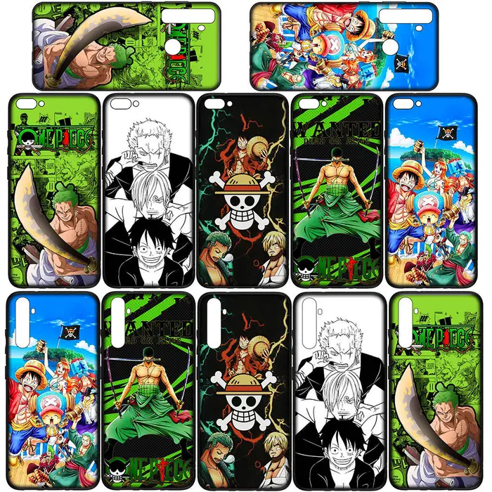 Bandai Custodia per Telefono per Samsung Galaxy S25 S24 S23 iPhone 16 15 Xiaomi Redmi Note 14 13 12 16E 11 Pro Max XR OPPO Moto Roronoa