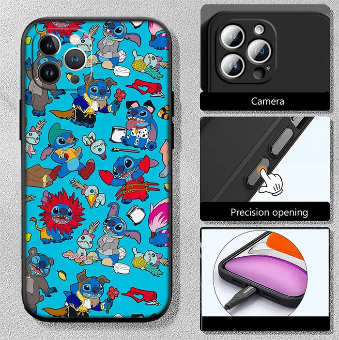 Bandai JO37 Custodia per telefono Lilo Stitch per Motorola Edge 50 40 30 Pro NEO Ultra Fusion Lite Plus G04 G04S G05 G15 G14 G24 G34 G35