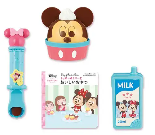 Bandai Zutto Tight Remin Solan Mickey Minnie Snack Set & &