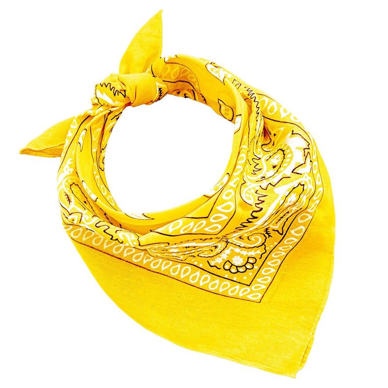 JOPHY & CO. Set 10 Bandane Paisley Giallo