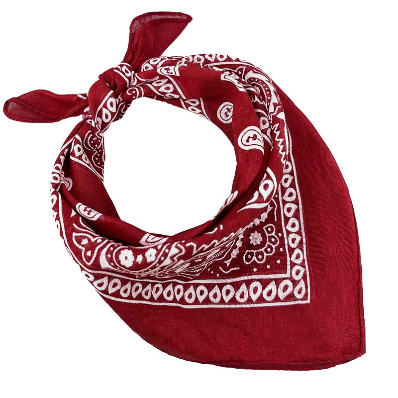 JOPHY & CO. Bandana Cotone Paisley Bordeaux